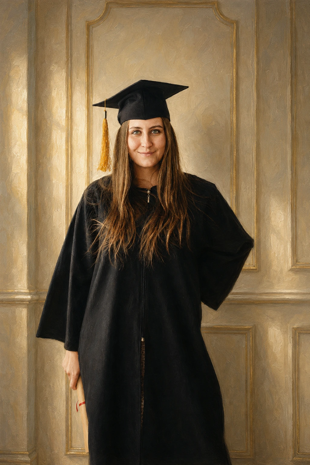Graduation portrait artwork